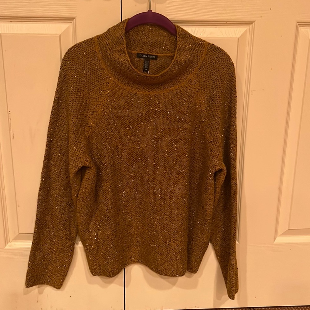 Eileen Fisher funnel neck sweater